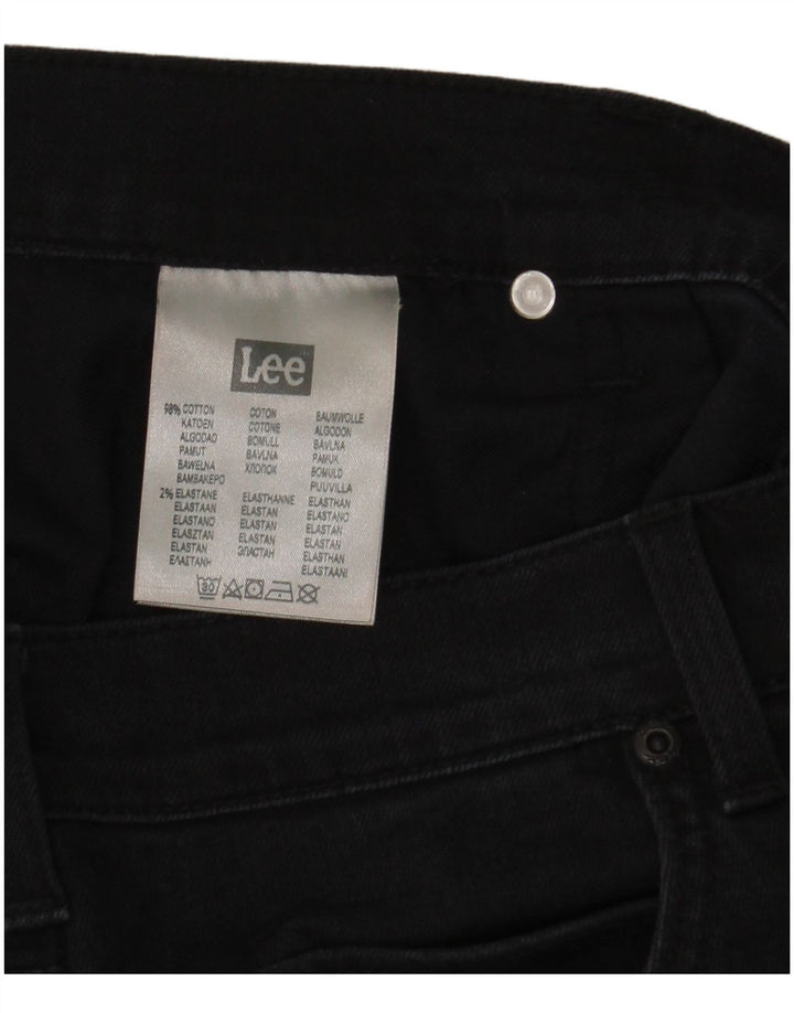 Lee Mens Rider Straight Jeans W36 L34 Black Cotton