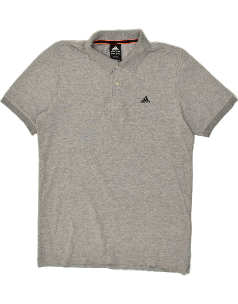 ADIDAS Mens Polo Shirt Large Grey Cotton | Vintage Adidas | Thrift | Second-Hand Adidas | Used Clothing | Messina Hembry 