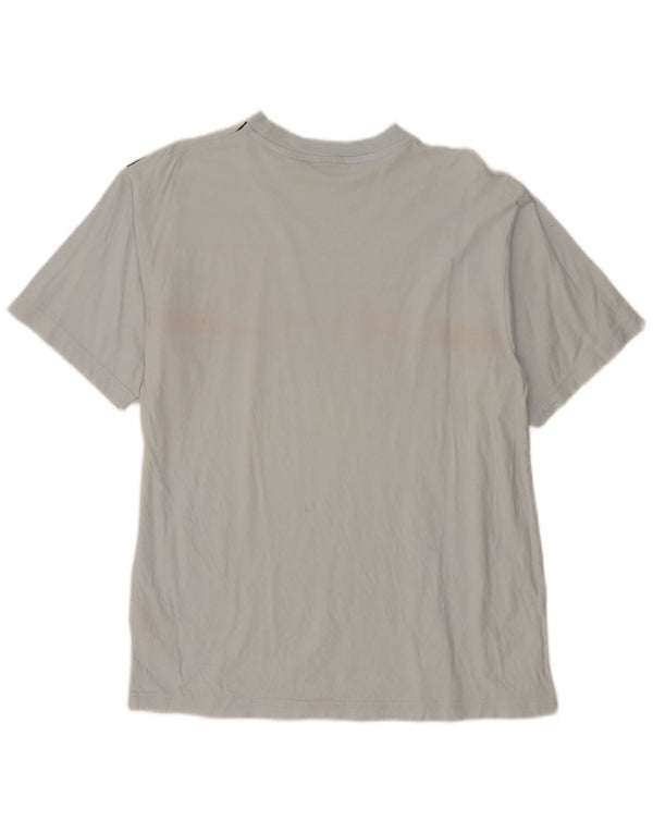 Fila Mens Graphic T-Shirt Top Large Grey Striped Cotton