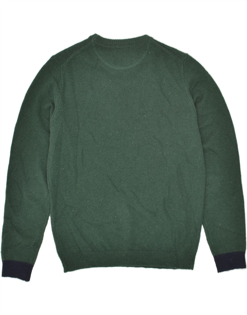 SUN68 Mens Crew Neck Jumper Sweater Small Green Wool Vintage Sun68 and Second-Hand Sun68 from Messina Hembry 