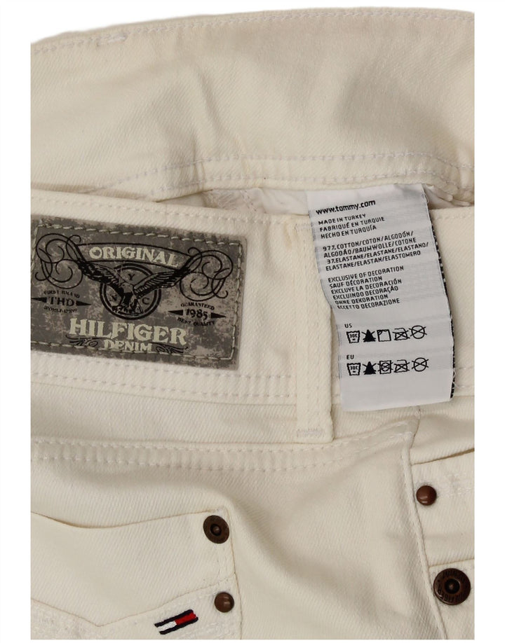 Tommy Hilfiger Womens Denim Skirt W28 Medium  White Cotton