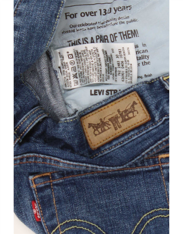 Levi's Womens Capri Jeans W30 L18 Blue Cotton