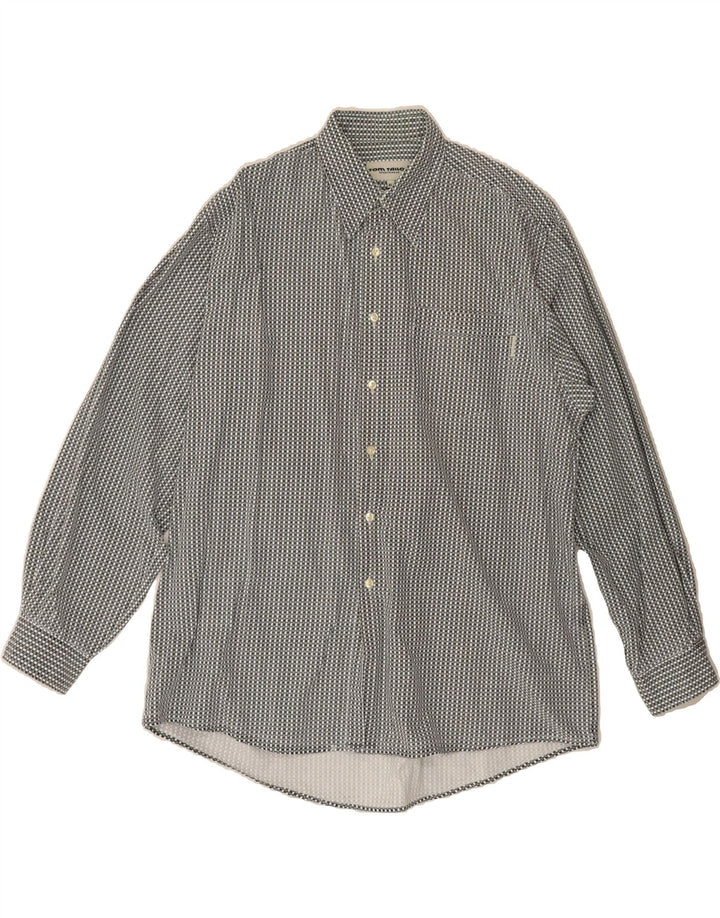 TOM TAILOR Mens Shirt XL Grey Check Cotton Vintage Tom Tailor and Second-Hand Tom Tailor from Messina Hembry 