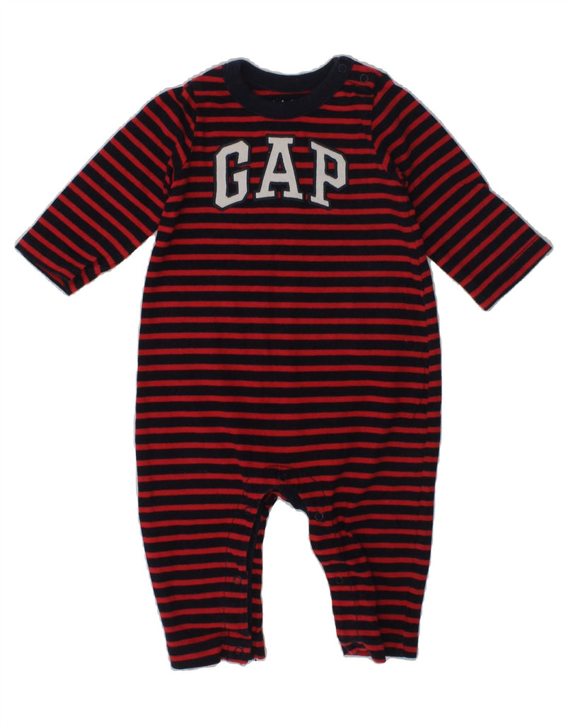 GAP Baby Boys Graphic Jumpsuit 3-6 Months Red Striped Cotton | Vintage Gap | Thrift | Second-Hand Gap | Used Clothing | Messina Hembry 