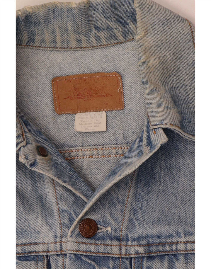 Levi's Womens Denim Jacket UK 12 Medium Blue