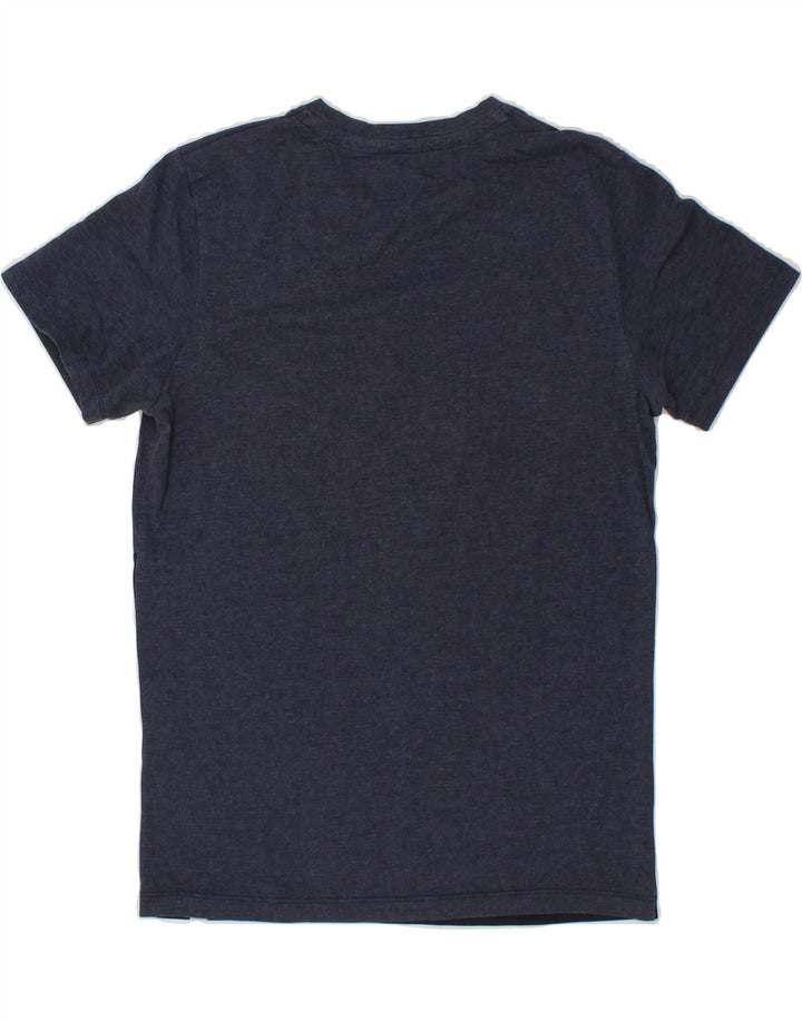JACK & JONES Mens Regular Fit Graphic T-Shirt Top Small Navy Blue Vintage Jack & Jones and Second-Hand Jack & Jones from Messina Hembry 