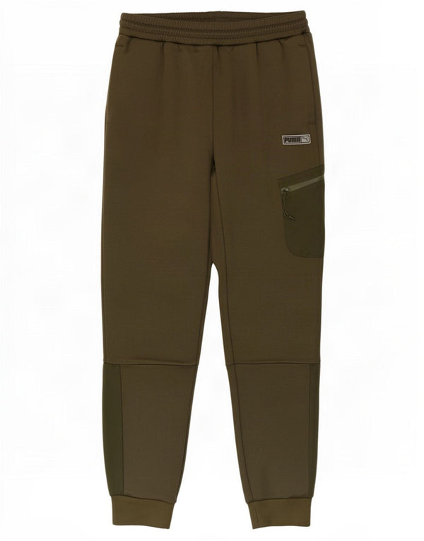 Puma Mens Cargo Tracksuit Trousers Joggers Medium Khaki Polyester