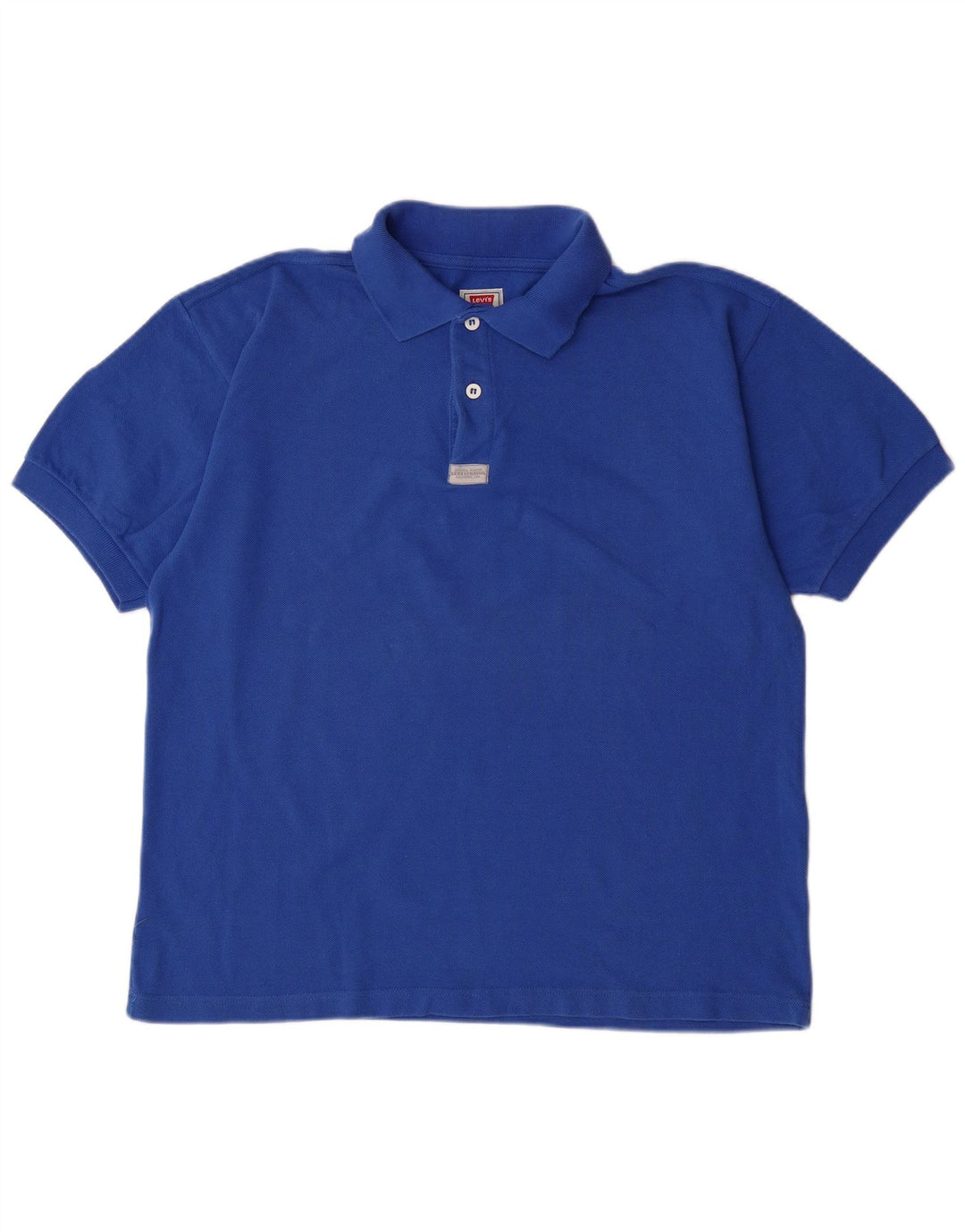 LEVI'S Mens Polo Shirt Large Blue Cotton