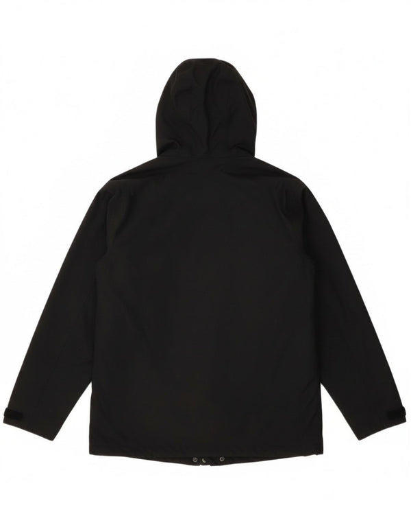 Berghaus Womens Oversized Hooded Rain Jacket UK 10 Small Black Nylon