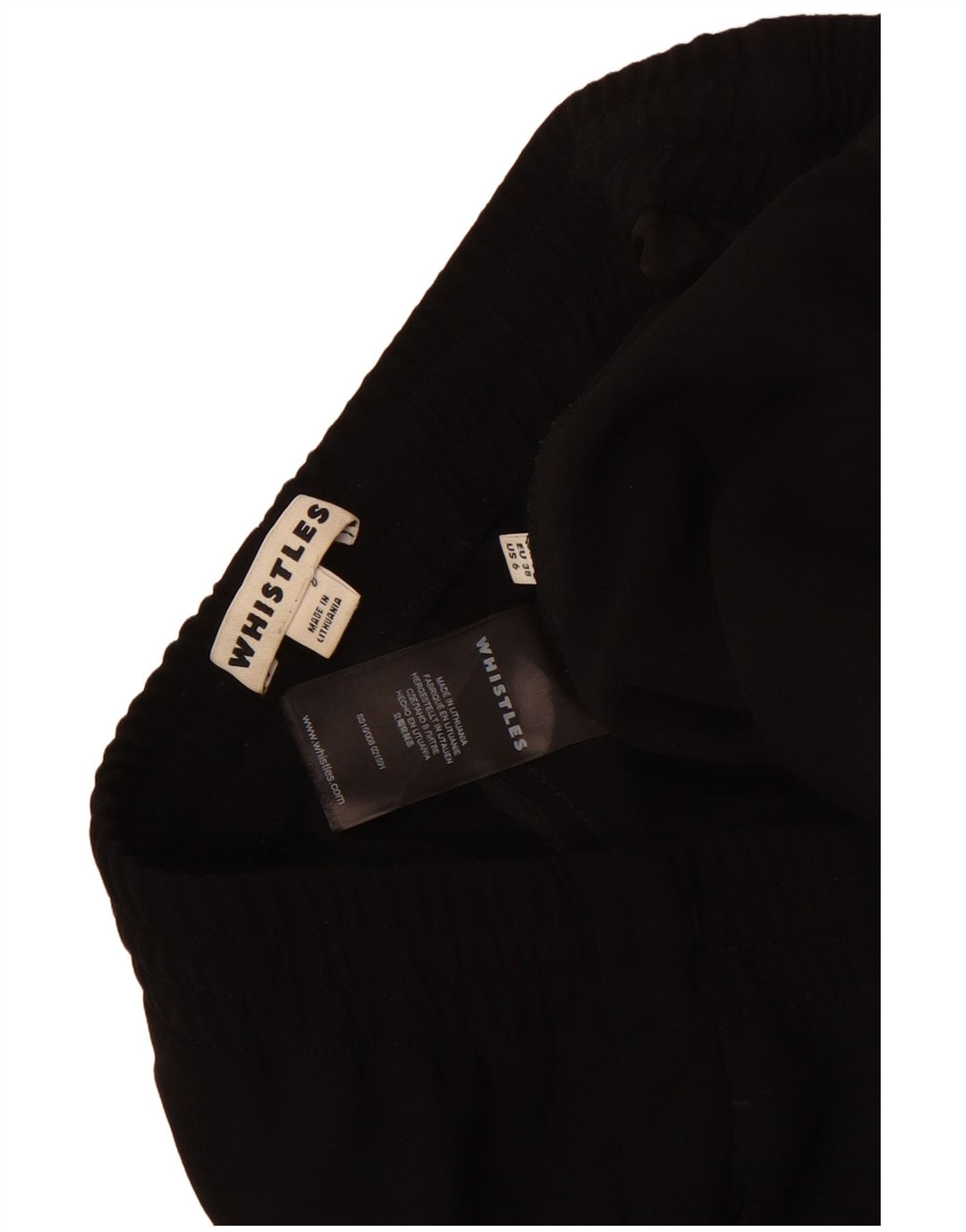 Whistles Womens Tracksuit Trousers Joggers UK 10 Small Black Polyester