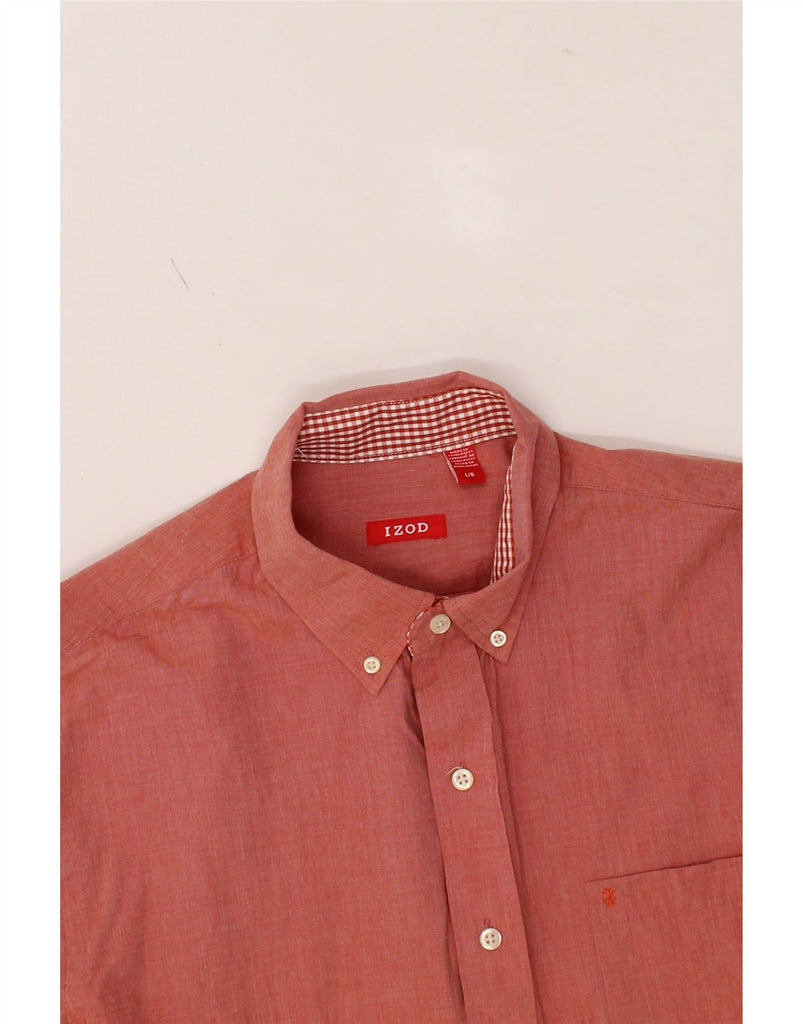 IZOD Mens Shirt Large Red Cotton Vintage Izod and Second-Hand Izod from Messina Hembry 