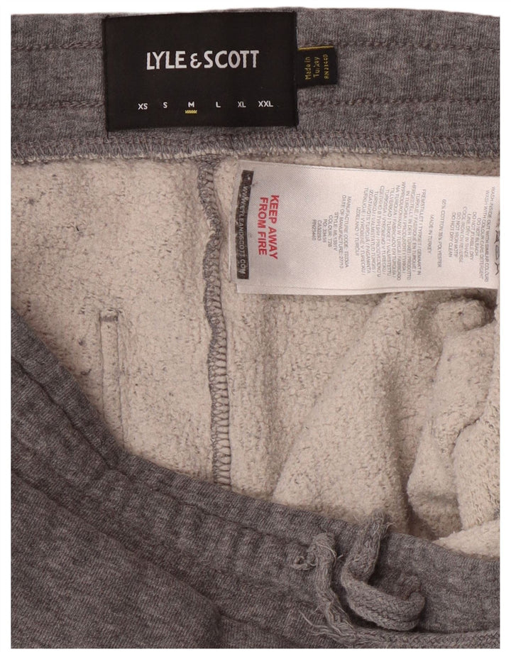 Lyle & Scott Mens Tracksuit Trousers Joggers Medium  Grey Flecked Cotton