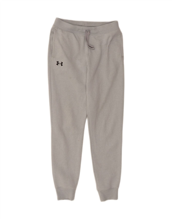 UNDER ARMOUR Boys Tracksuit Trousers Joggers 11-12 Years Large Grey Vintage Under Armour and Second-Hand Under Armour from Messina Hembry 