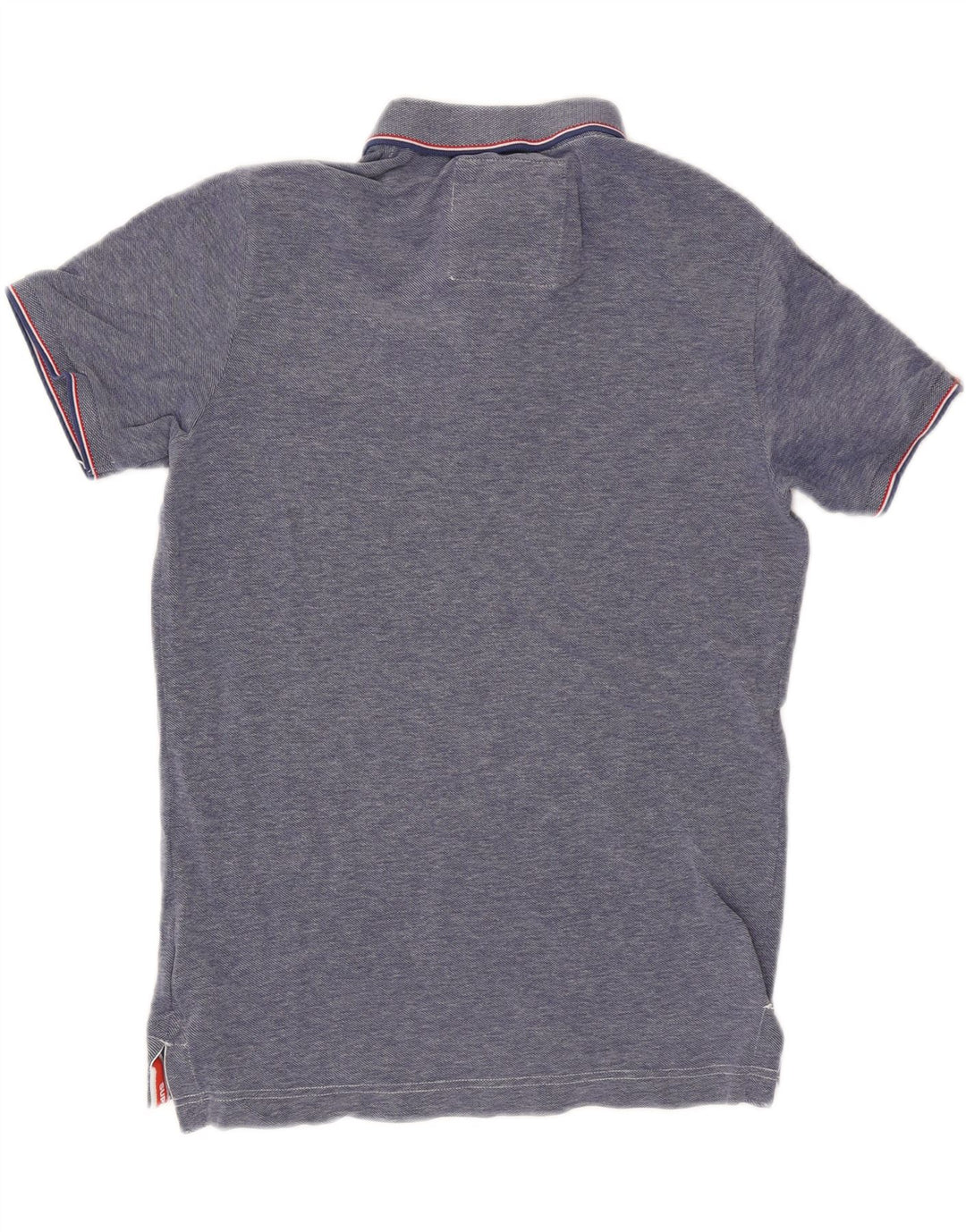 Superdry Mens Polo Shirt Medium Blue Cotton