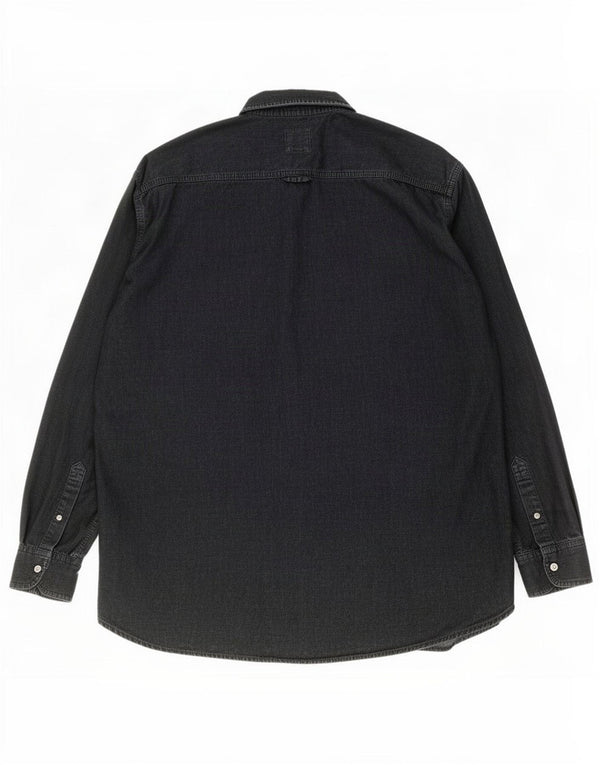 Levi's Mens Shirt Medium Black Cotton