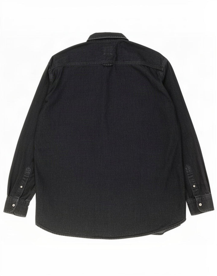 Levi's Mens Shirt Medium Black Cotton