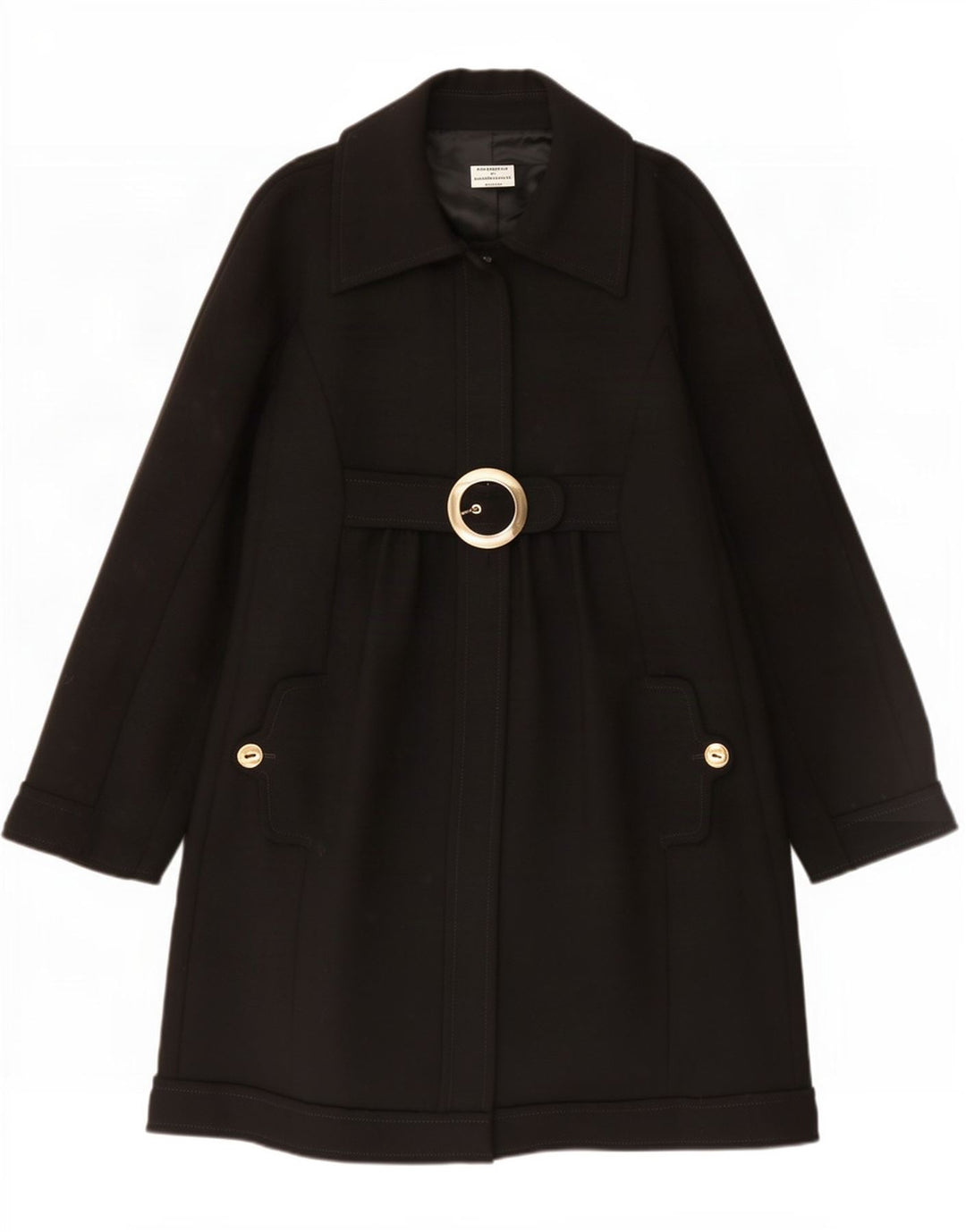 Philosophy Di Alberta Ferretti Womens Overcoat UK 12 Medium Black
