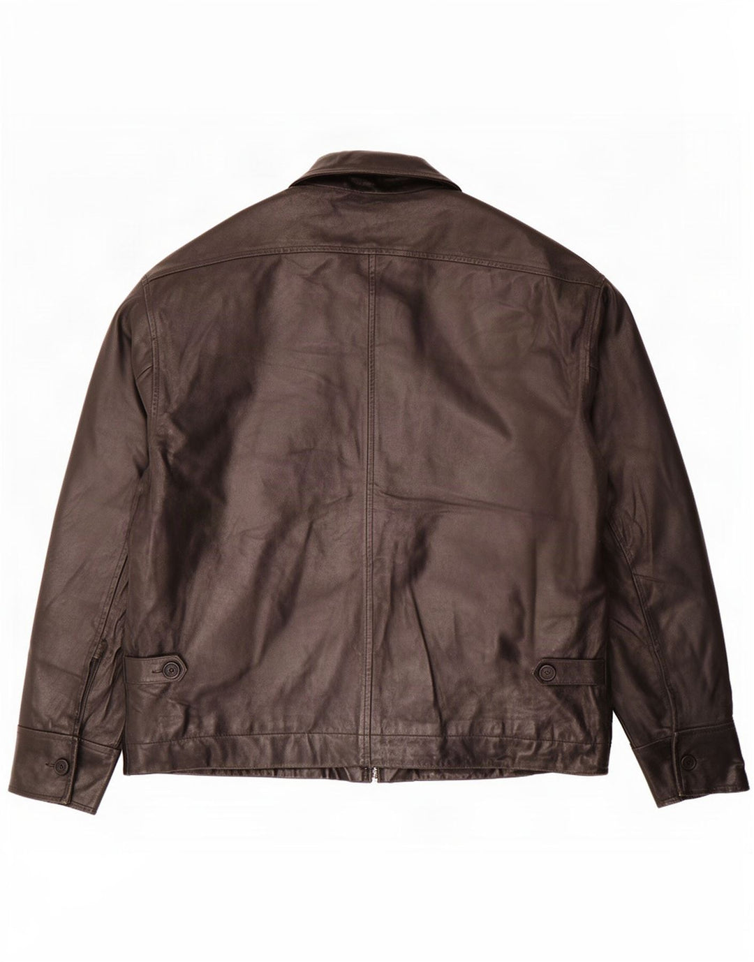 Paul Smith Mens Leather Jacket UK 42 XL Black