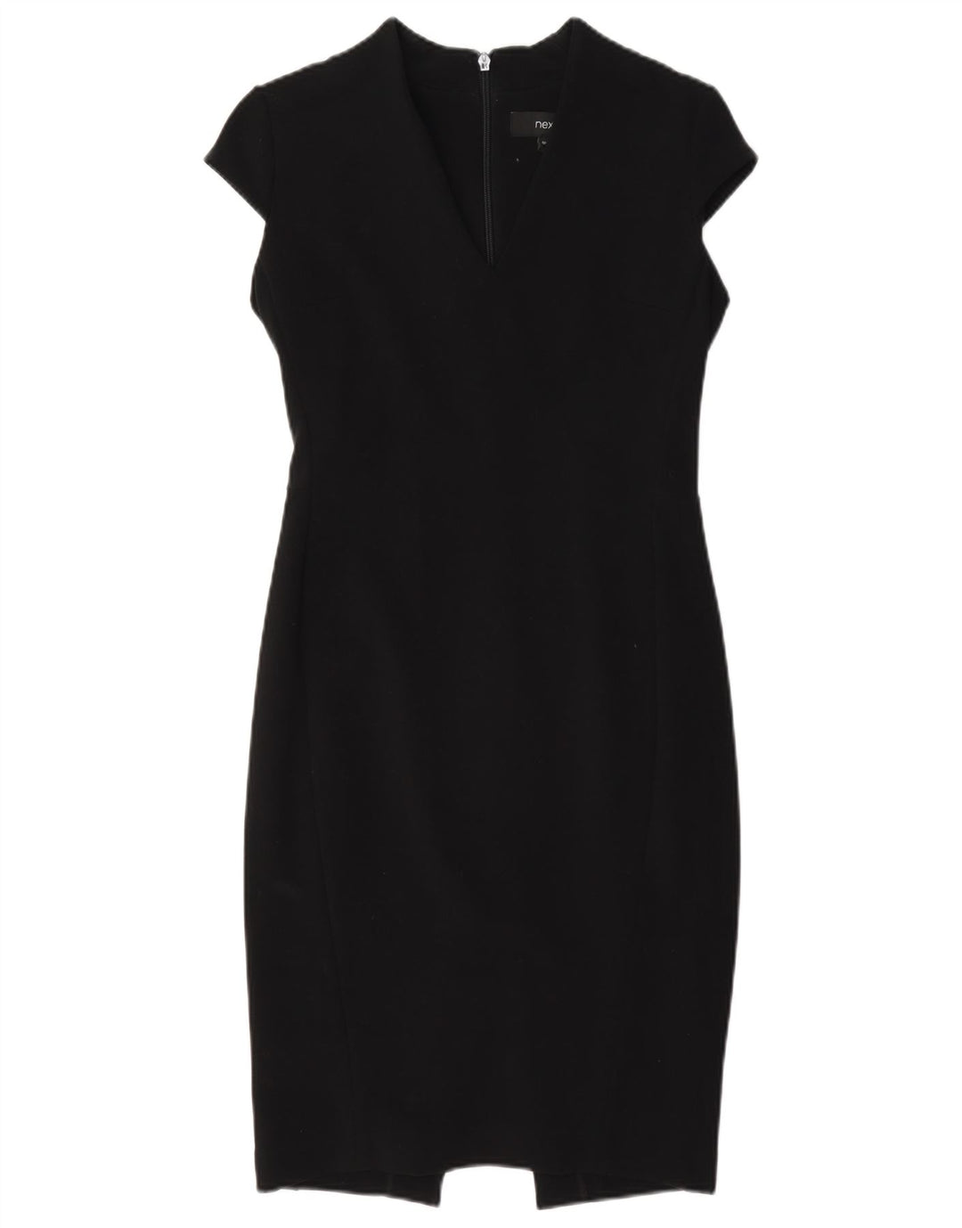 Next Womens Sheath Dress UK 8 Small Black Polyester
