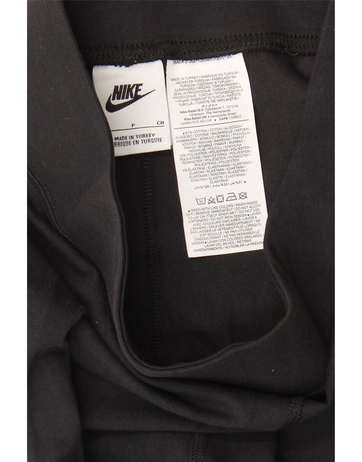 Nike Womens Graphic Leggings UK 10 Small  Black Cotton