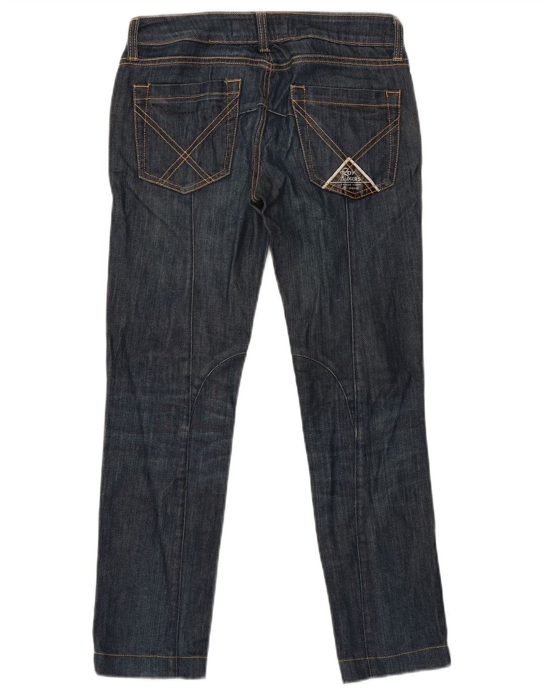 Roy Rogers Womens Slim Jeans W24 L28 Navy Blue Cotton