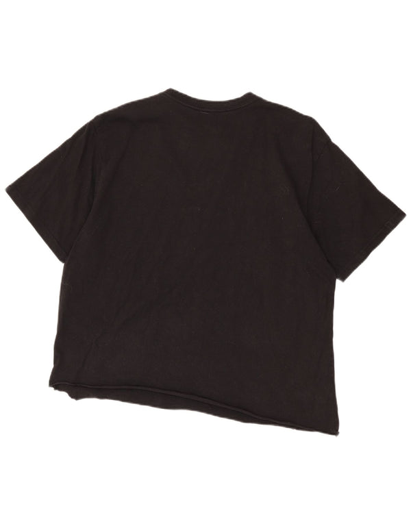 Billabong Womens Graphic T-Shirt Top UK 16 Large Black Cotton