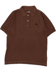 KAPPA Mens Polo Shirt Medium Brown Cotton