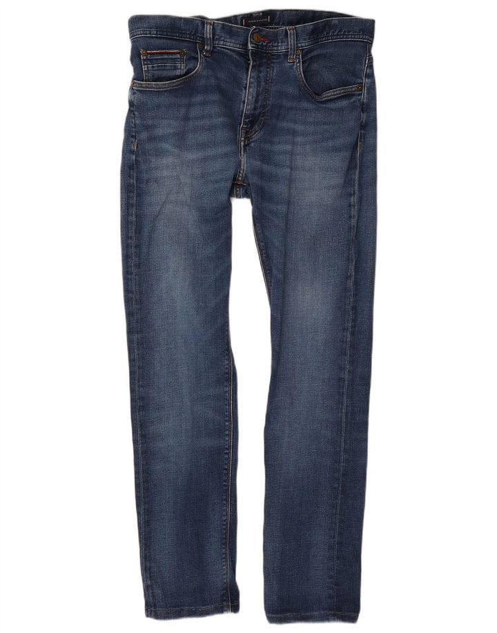 Tommy Hilfiger Mens Bleecker Slim Jeans W33 L30 Blue Cotton