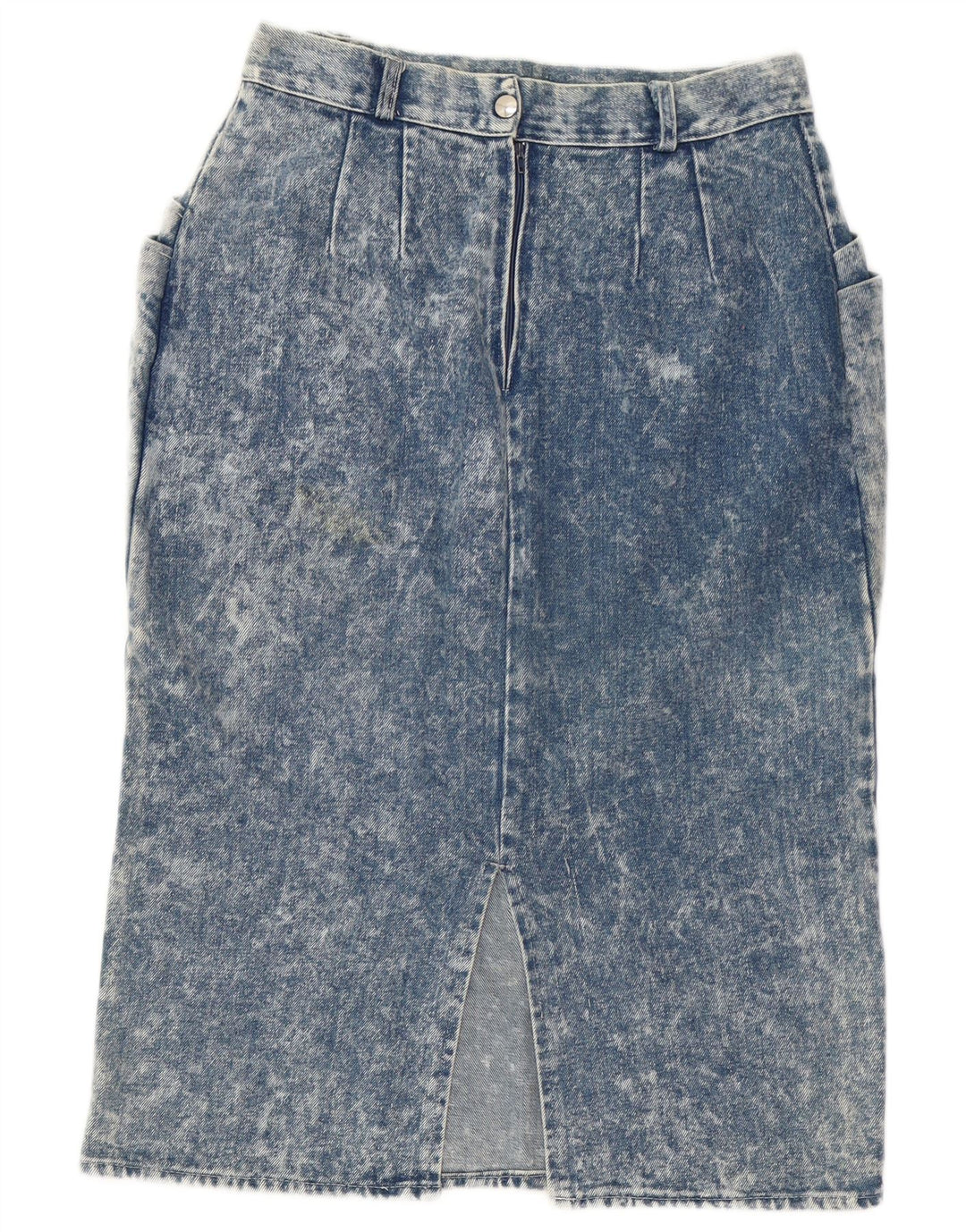 Vintage Womens Denim Skirt IT 46 Large W30  Blue Cotton