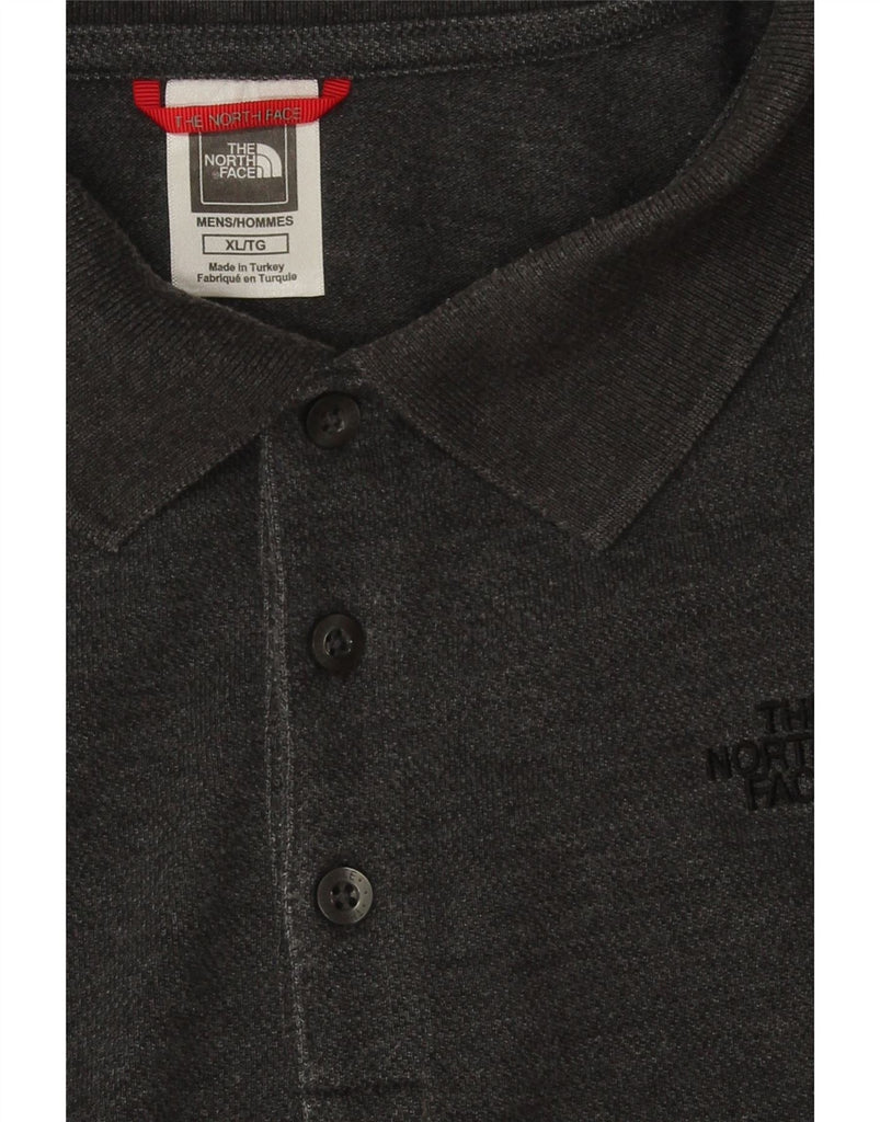 THE NORTH FACE Mens Long Sleeve Polo Shirt XL Grey Cotton Vintage The North Face and Second-Hand The North Face from Messina Hembry 