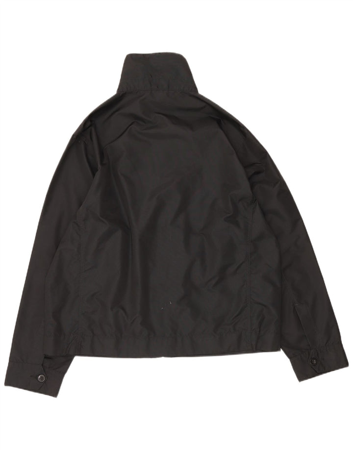 VINTAGE Mens Bomber Jacket UK 40 Large Black Nylon