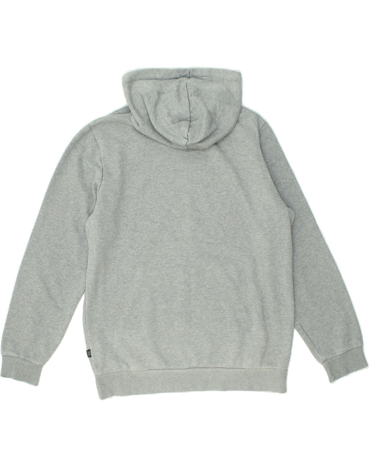 PUMA Mens Graphic Hoodie Jumper Medium Grey Cotton | Vintage Puma | Thrift | Second-Hand Puma | Used Clothing | Messina Hembry 