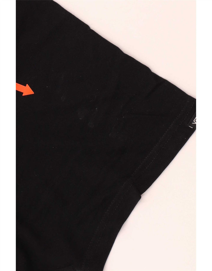 Vans Mens Custom Fit Graphic T-Shirt Top XL Black Cotton