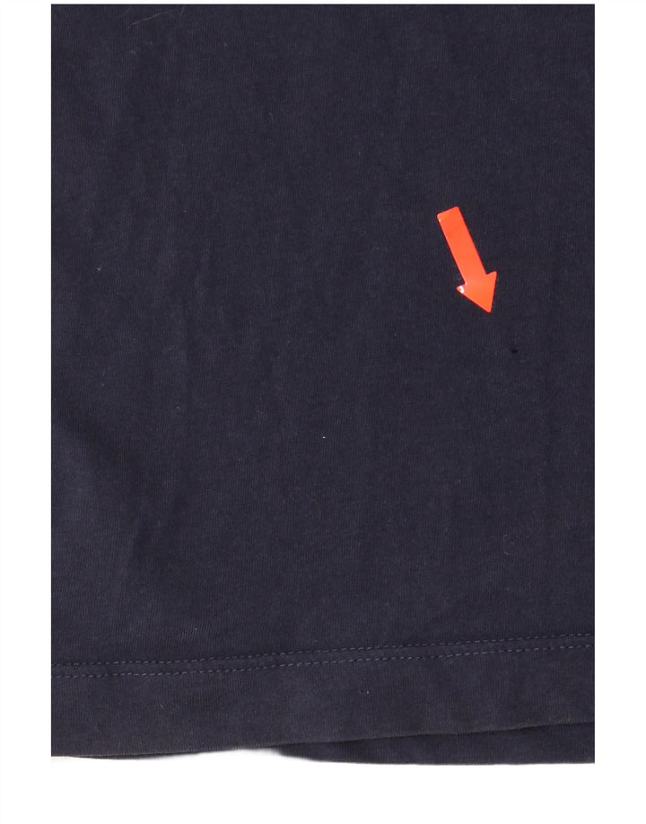 Nike Mens Graphic T-Shirt Top Small Navy Blue Cotton