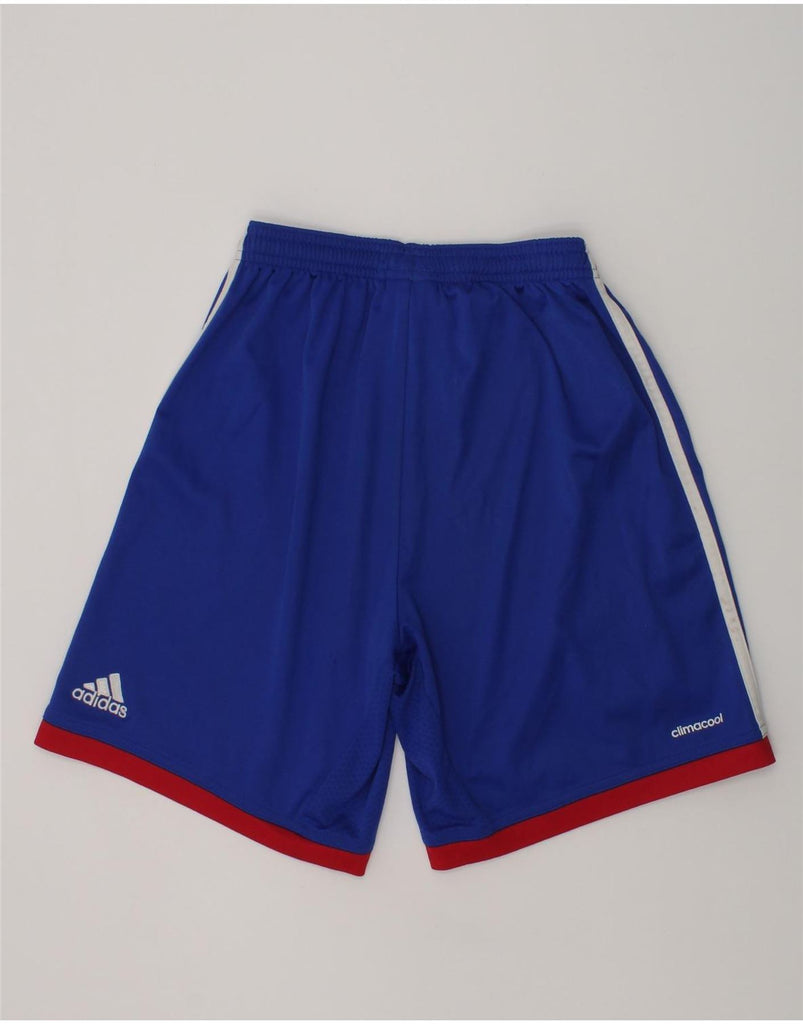 ADIDAS Boys Climalite Sport Shorts 11-12 Years Blue Polyester | Vintage Adidas | Thrift | Second-Hand Adidas | Used Clothing | Messina Hembry 