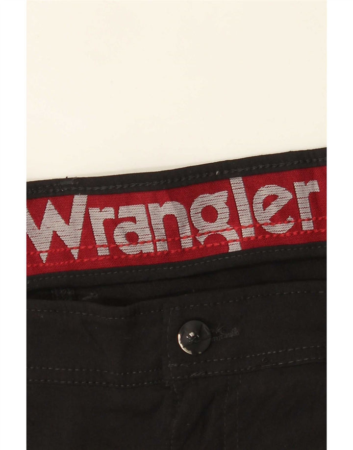 Wrangler Mens Straight Cargo Trousers W36 L31 Black