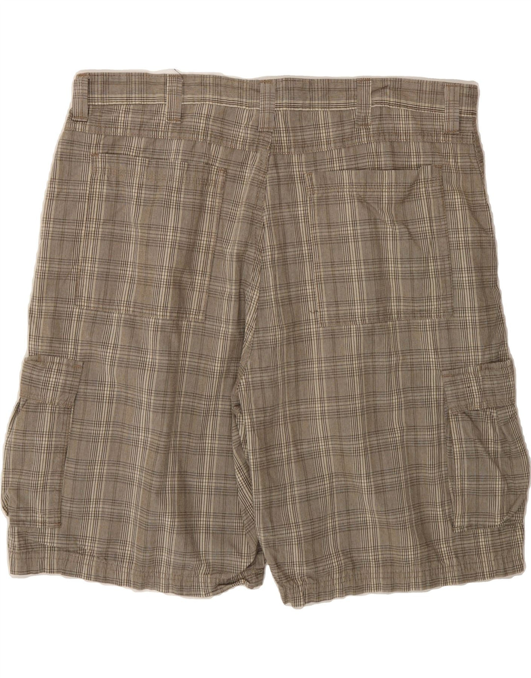 WRANGLER Mens Cargo Shorts W40 XL Grey Check Cotton Vintage Wrangler and Second-Hand Wrangler from Messina Hembry 