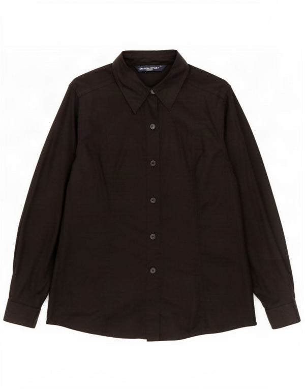 Marina Rinaldi Womens Shirt Size 21 Medium Black Cotton