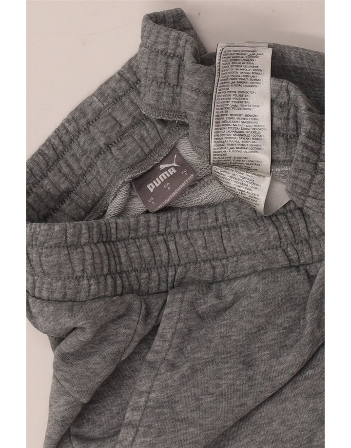 Puma Mens Tracksuit Trousers Joggers Small Grey Flecked Cotton
