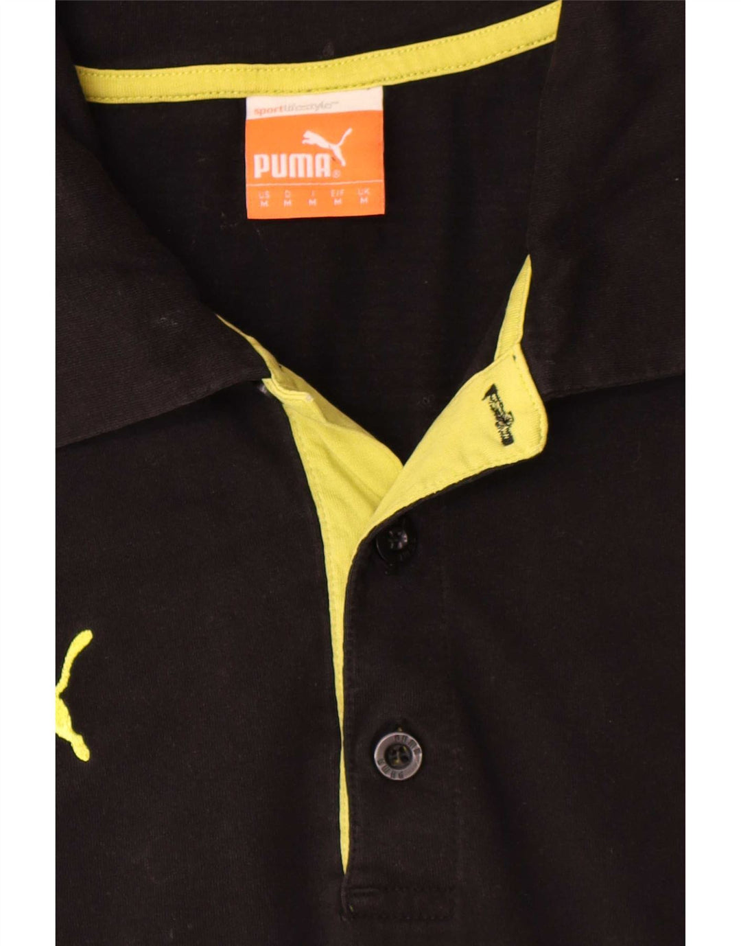 Puma Mens BVB Dortmund Polo Shirt Medium Black