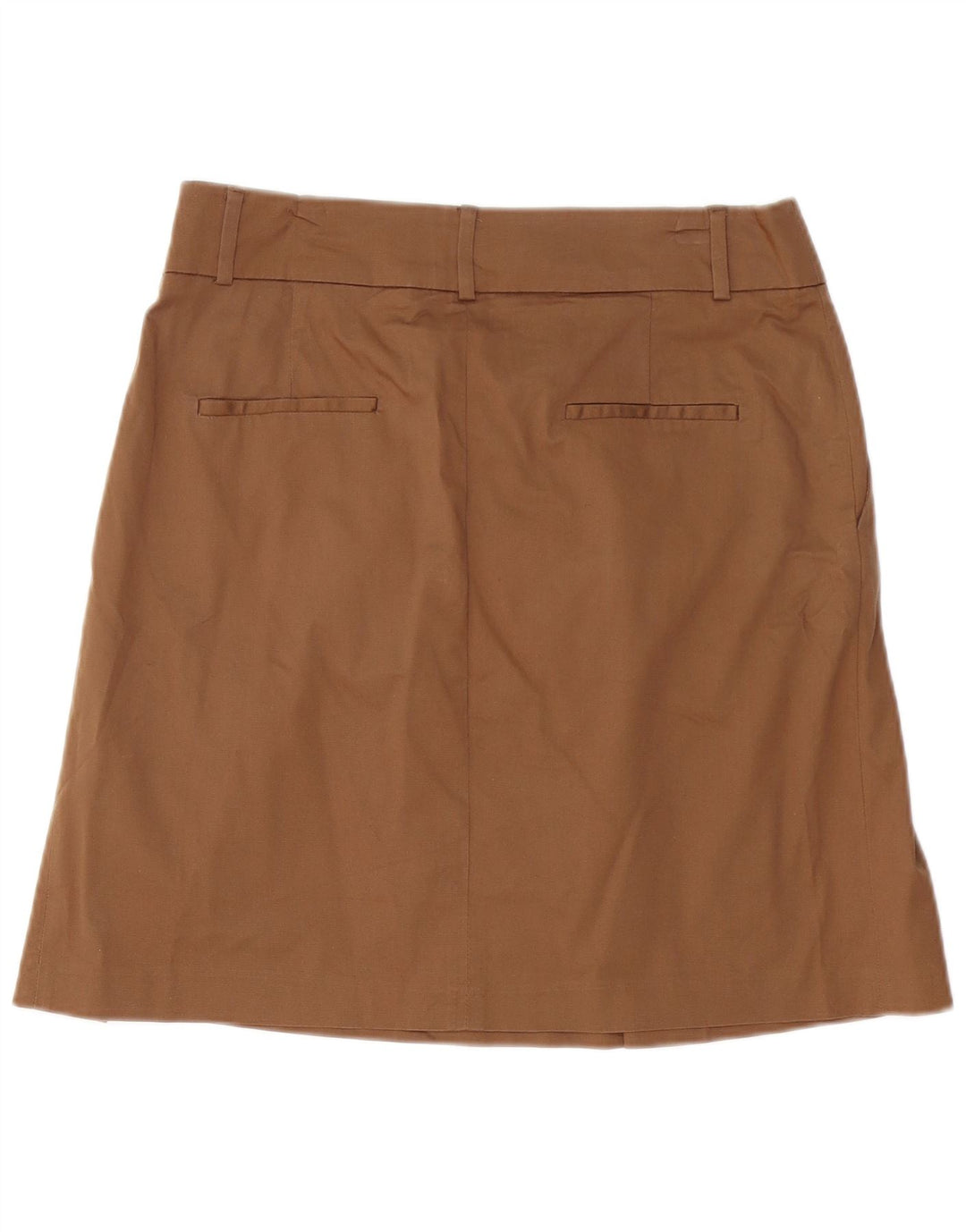 Zara Womens Pleated A-Line Skirt Large W34  Brown