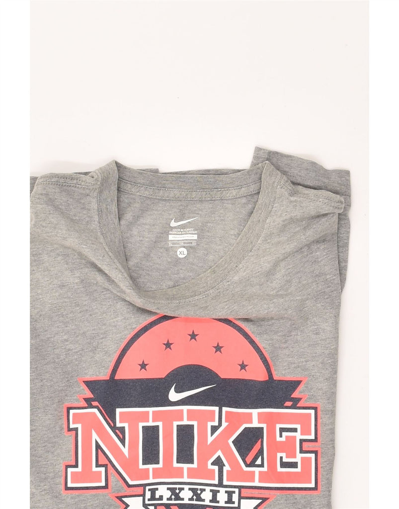 NIKE Mens Graphic T-Shirt Top XL Grey Cotton | Vintage Nike | Thrift | Second-Hand Nike | Used Clothing | Messina Hembry 