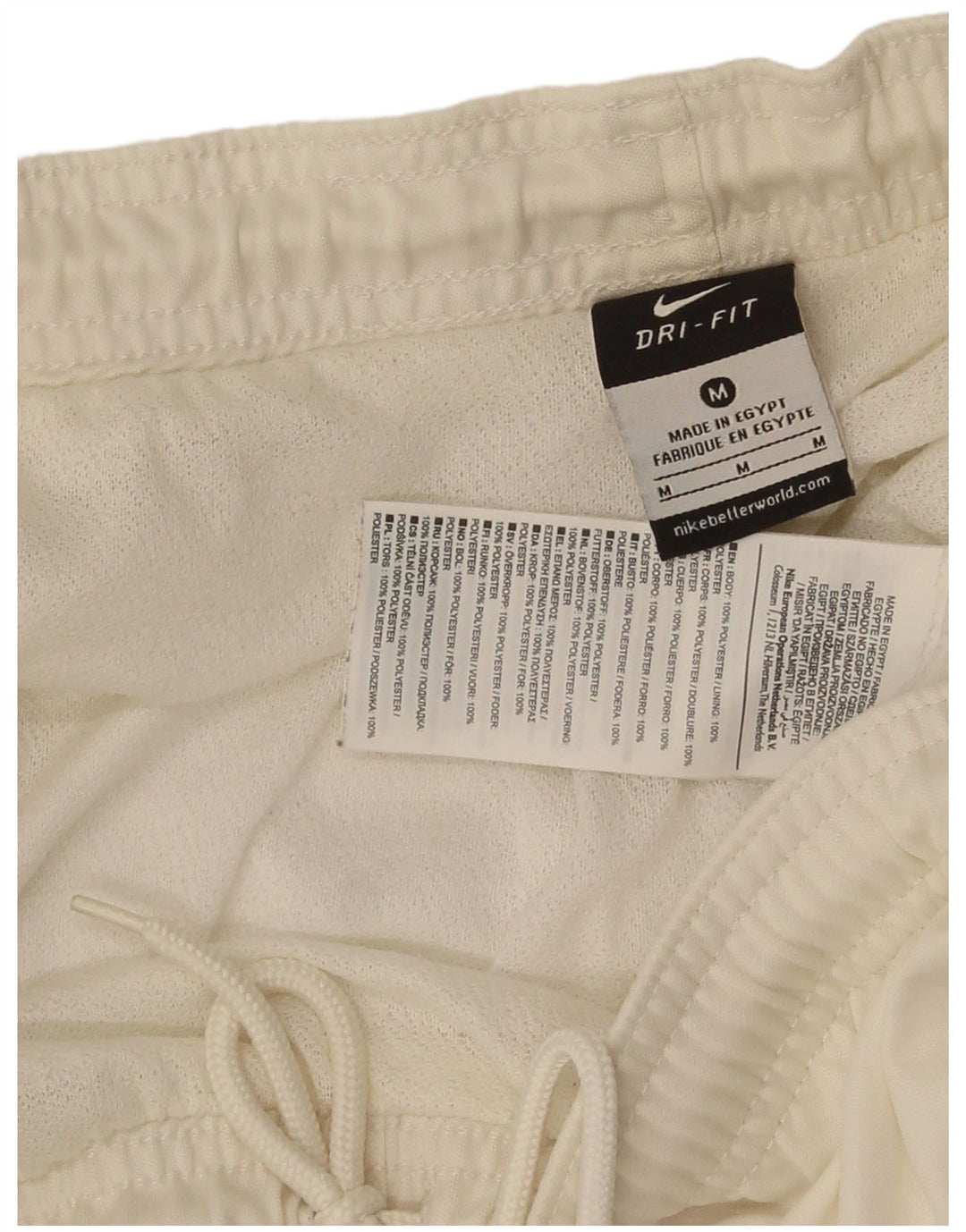 Nike Mens Dri Fit Sport Shorts Medium White Polyester