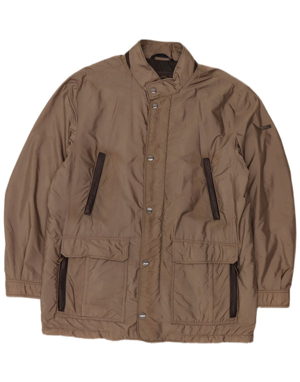 Paul & Shark Mens Yachting Utility Jacket UK 44 2XL Brown Nylon