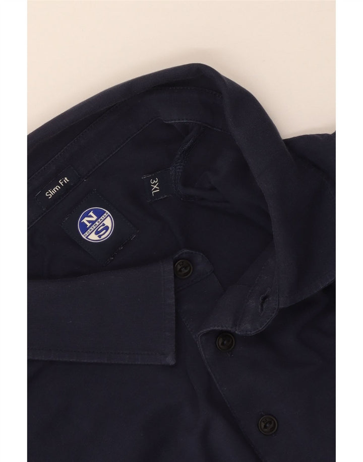 North Sails Mens Slim Fit Polo Shirt 3XL Navy Blue