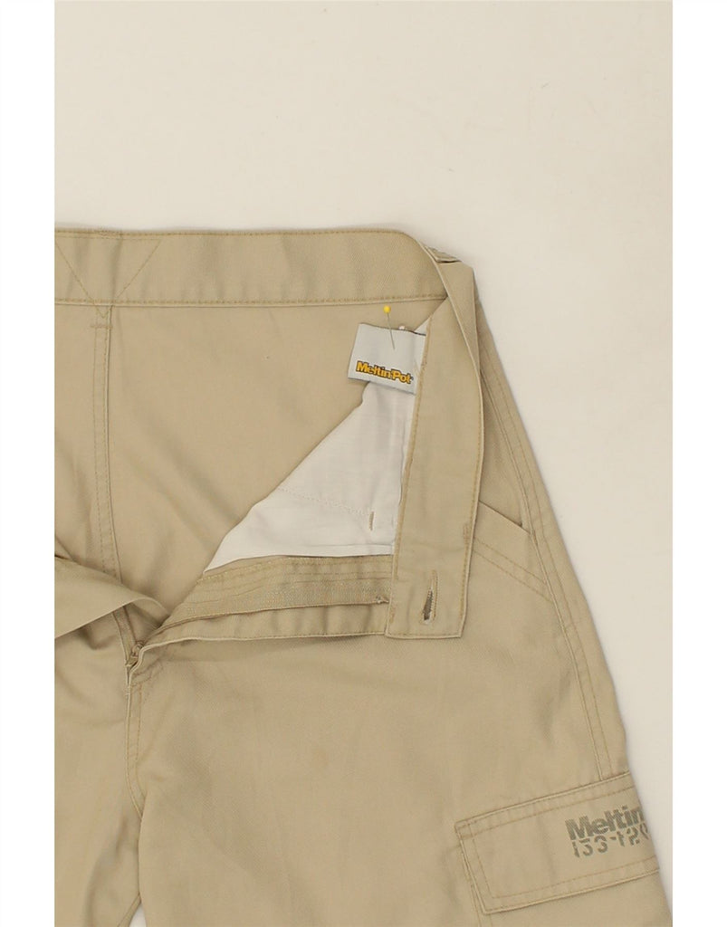 MELTIN' POT Mens Cargo Shorts W31 Medium Beige Cotton | Vintage Meltin' Pot | Thrift | Second-Hand Meltin' Pot | Used Clothing | Messina Hembry 