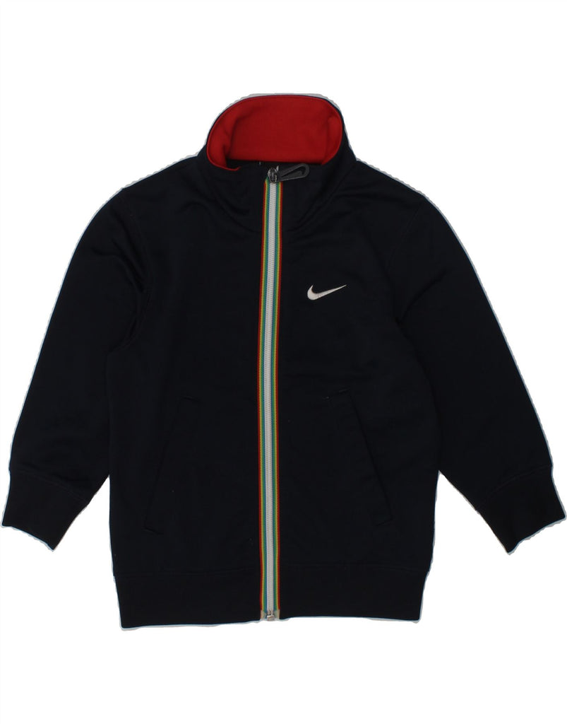 NIKE Boys Graphic Tracksuit Top Jacket 3-4 Years XS Navy Blue | Vintage Nike | Thrift | Second-Hand Nike | Used Clothing | Messina Hembry 