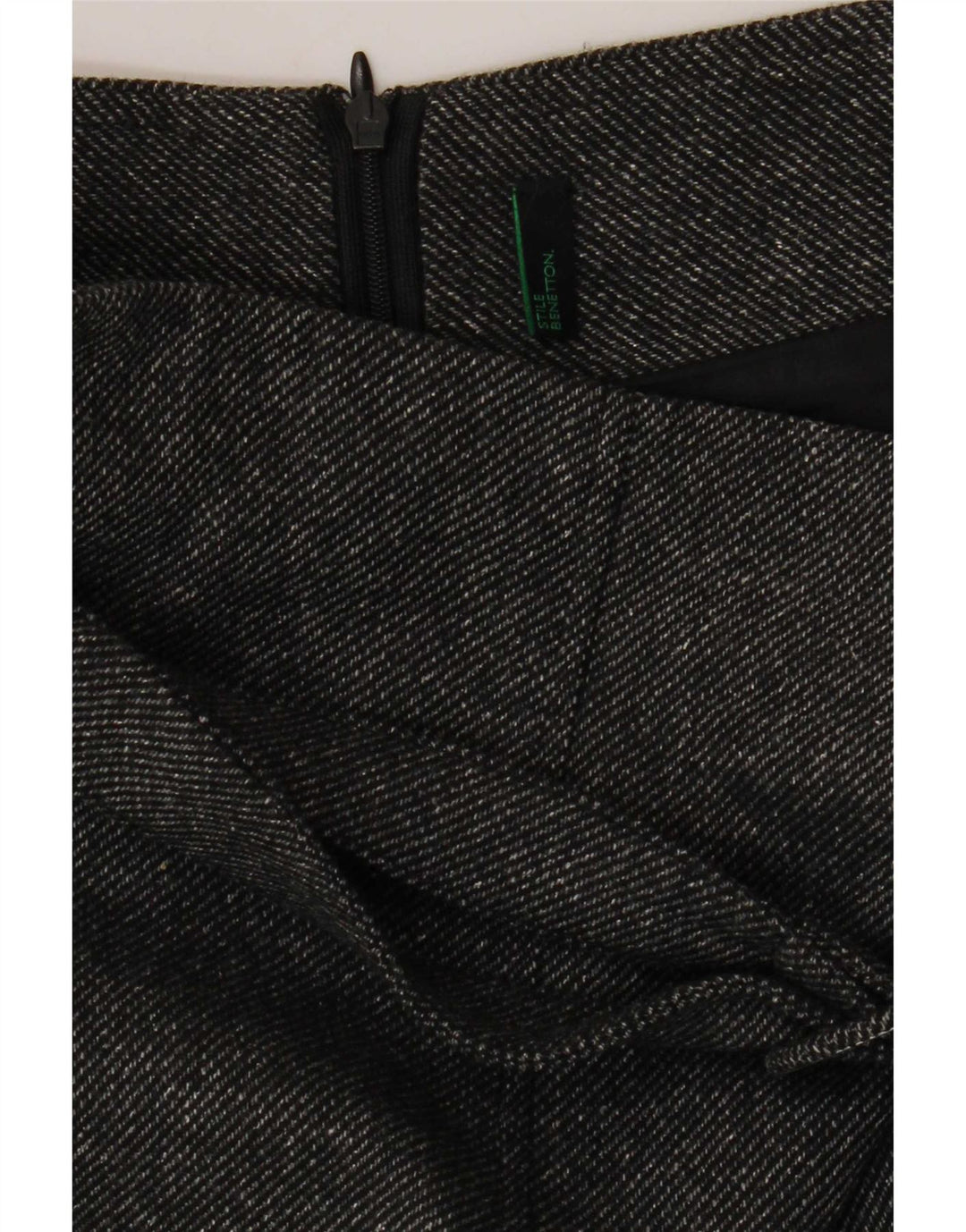 Benetton Womens Pencil Skirt W26 Small Grey
