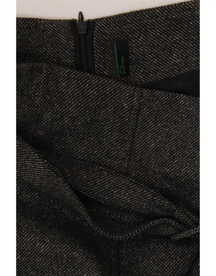 Benetton Womens Pencil Skirt W26 Small Grey