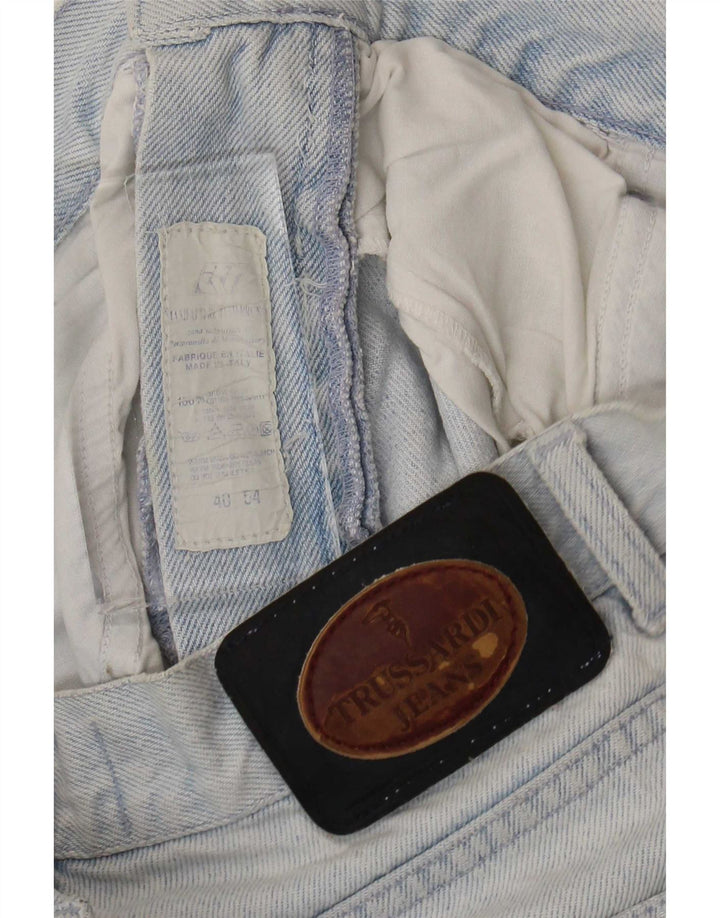 Trussardi Mens Tapered Jeans W40 L30 Blue Cotton